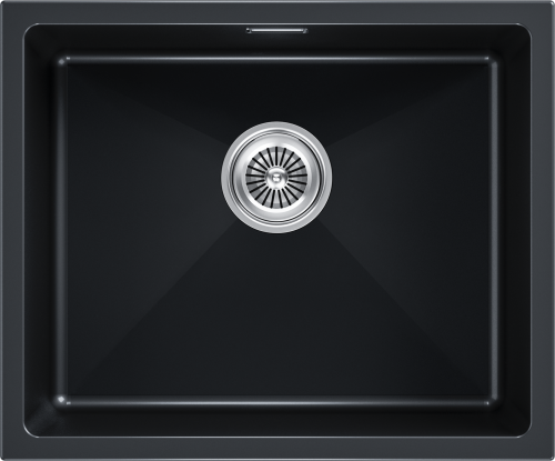 Кухонная мойка Paulmark LUMI 55UNI LU55-BLM 46х56 цвет черный металлик